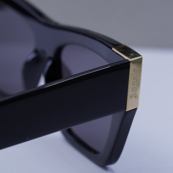 Palm Angels PERI099 HOLLYWOOD 1007 Cat Eye Sunglasses - Black/Dark Grey - Picture 10 of 11